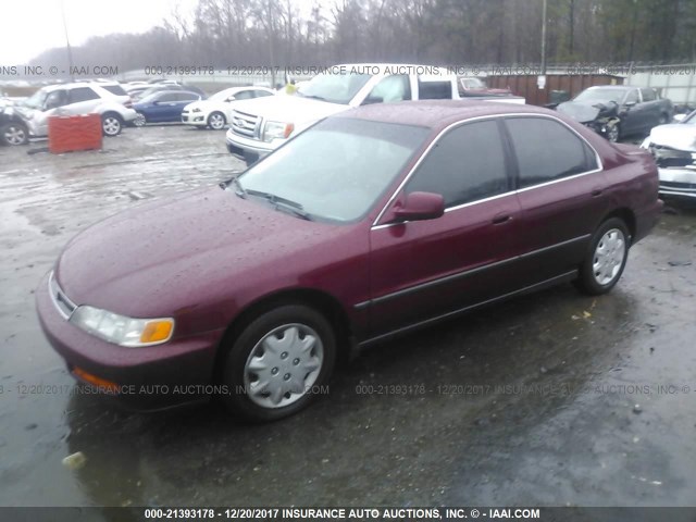 1HGCD5636TA268437 - 1996 HONDA ACCORD LX/EX MAROON photo 2