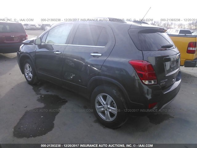 3GNCJPSB3HL162342 - 2017 CHEVROLET TRAX 1LT GRAY photo 3