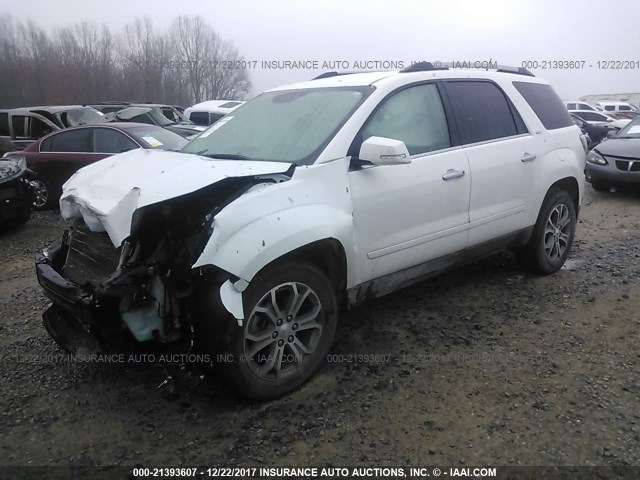 1GKKRRKD9GJ180879 - 2016 GMC ACADIA SLT-1 WHITE photo 2