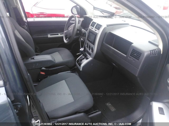 1J8FT47068D759814 - 2008 JEEP COMPASS SPORT Dark Blue photo 5