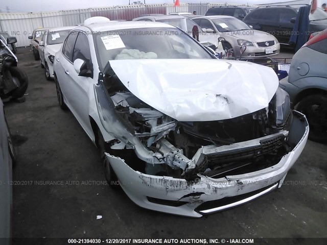 1HGCR2F52EA068367 - 2014 HONDA ACCORD SPORT WHITE photo 1