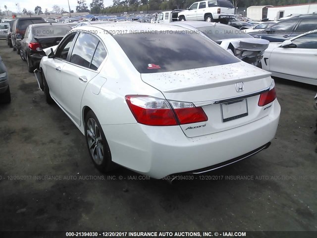 1HGCR2F52EA068367 - 2014 HONDA ACCORD SPORT Ақ фото 3