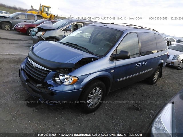 2A8GP54L87R176444 - 2007 CHRYSLER TOWN & COUNTRY TOURING BLUE photo 2