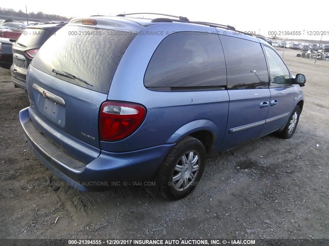 2A8GP54L87R176444 - 2007 CHRYSLER TOWN & COUNTRY TOURING BLUE photo 4