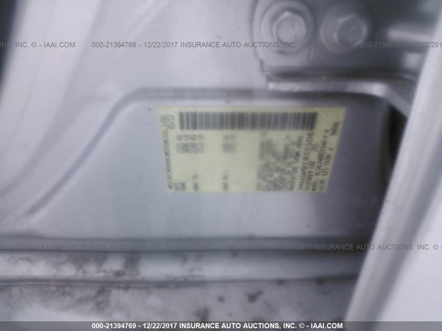 1N4AA5AP9CC855508 - 2012 NISSAN MAXIMA S/SV GRAY photo 9