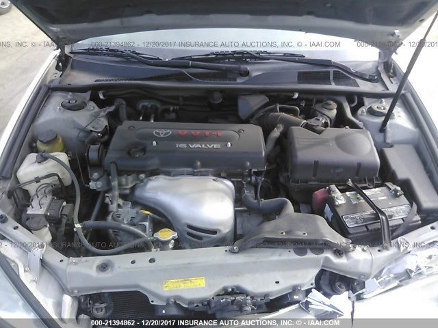 4T1BE30K33U783871 - 2003 TOYOTA CAMRY LE/XLE/SE ვერცხლისფერი ფოტო 10