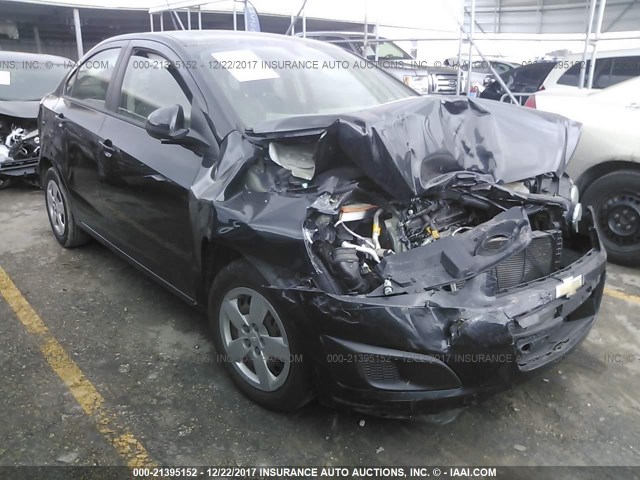1G1JA5SH2E4153053 - 2014 CHEVROLET SONIC LS 黑色 照片 1