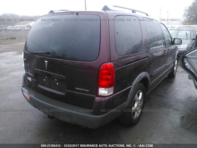 1GMDV33L16D212543 - 2006 PONTIAC MONTANA SV6 MAROON photo 4