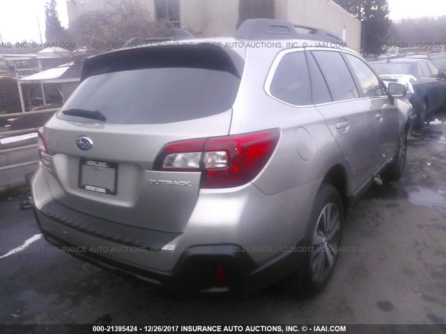 4S4BSANC9J3270223 - 2018 SUBARU OUTBACK 2.5I LIMITED BEIGE photo 4