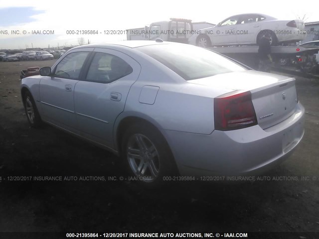 2B3KA53H66H164735 - 2006 DODGE CHARGER R/T SILVER photo 3