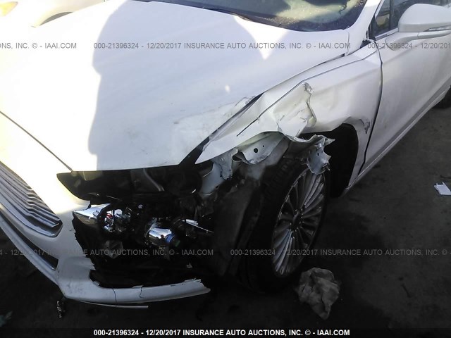 3FA6P0K90DR118983 - 2013 FORD FUSION TITANIUM WHITE photo 6