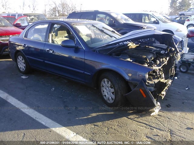 KNAGD126245312272 - 2004 KIA OPTIMA LX/EX BLUE photo 1