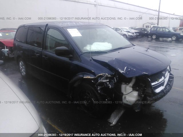 2C4RDGBG2ER151918 - 2014 DODGE GRAND CARAVAN SE BLUE photo 1