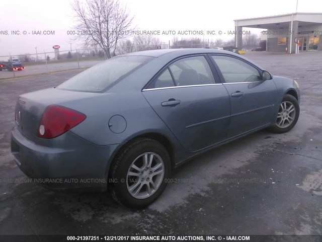 1G2ZF55BX64192921 - 2006 PONTIAC G6 SE BLUE photo 4