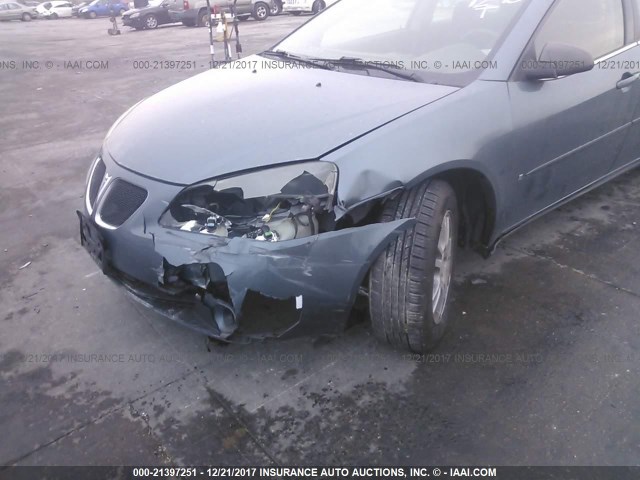 1G2ZF55BX64192921 - 2006 PONTIAC G6 SE BLUE photo 6