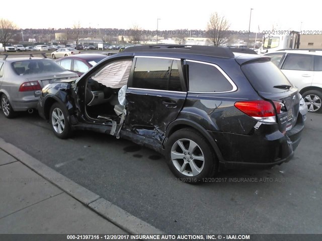 4S4BRBCC0D1220461 - 2013 SUBARU OUTBACK 2.5I PREMIUM Dark Blue photo 3