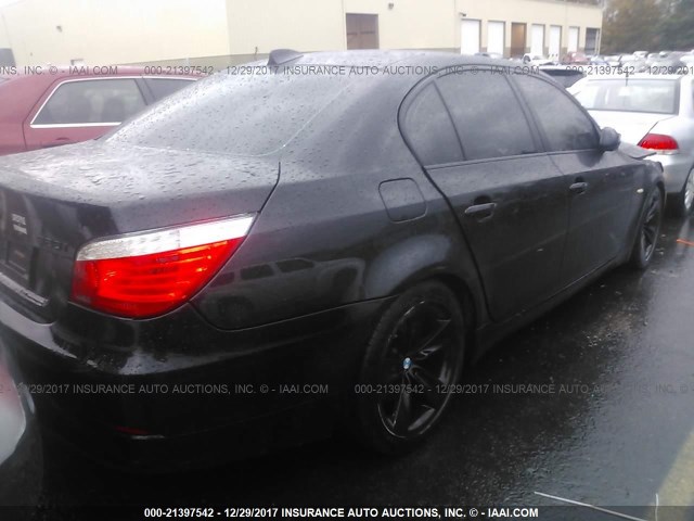 WBANU53558C112461 - 2008 BMW 528 I BLACK photo 4