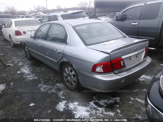 KNAGD128365442114 - 2006 KIA OPTIMA LX/EX SILVER photo 3