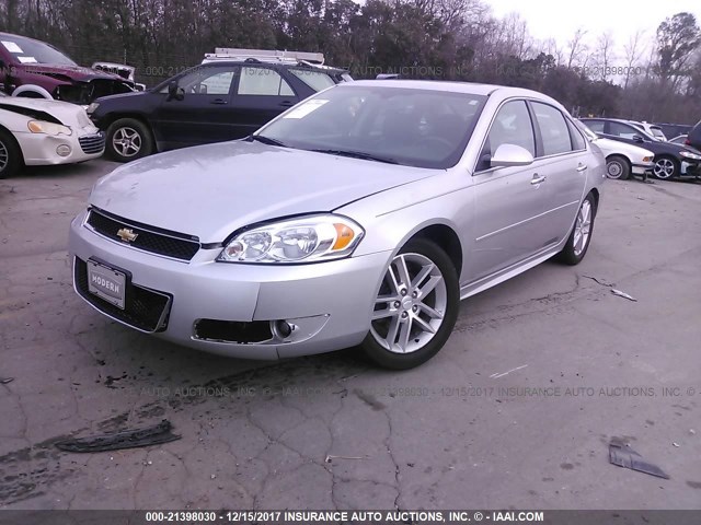 2G1WC5E33C1256412 - 2012 CHEVROLET IMPALA LTZ SILVER photo 2