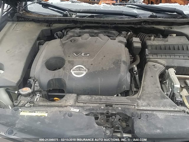 1N4AA5AP2EC435821 - 2014 NISSAN MAXIMA S/SV GRAY photo 10