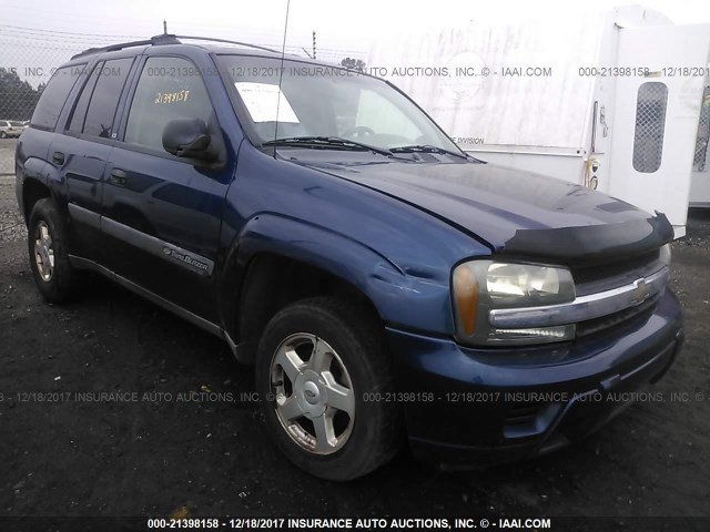 1GNDS13S832367744 - 2003 CHEVROLET TRAILBLAZER  Navy photo 1