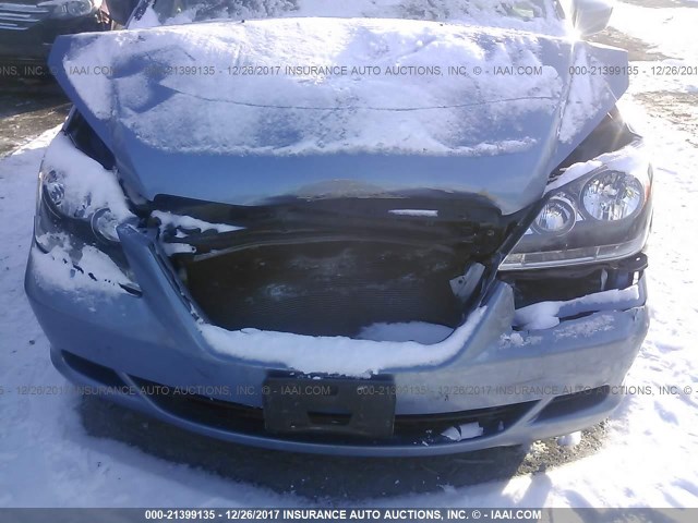 5FNRL38797B042843 - 2007 HONDA ODYSSEY EXL ლურჯი ფოტო 6