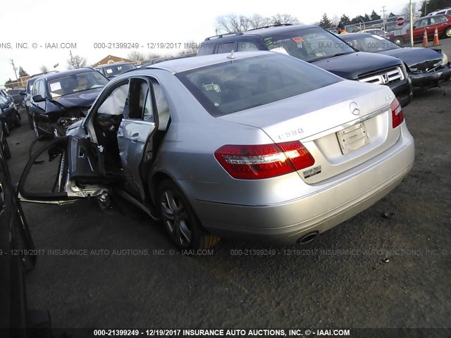 WDDHF8HB9AA258136 - 2010 MERCEDES-BENZ E 350 4MATIC SILVER photo 3