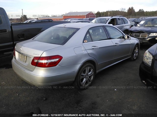 WDDHF8HB9AA258136 - 2010 MERCEDES-BENZ E 350 4MATIC SILVER photo 4