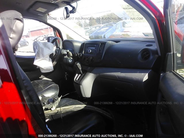 3N6CM0KNXDK695349 - 2013 NISSAN NV200 2.5S/2.5SV RED photo 5