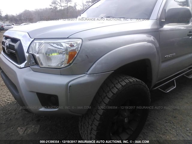 5TFUX4EN1FX033193 - 2015 TOYOTA TACOMA ACCESS CAB Silber Foto 6