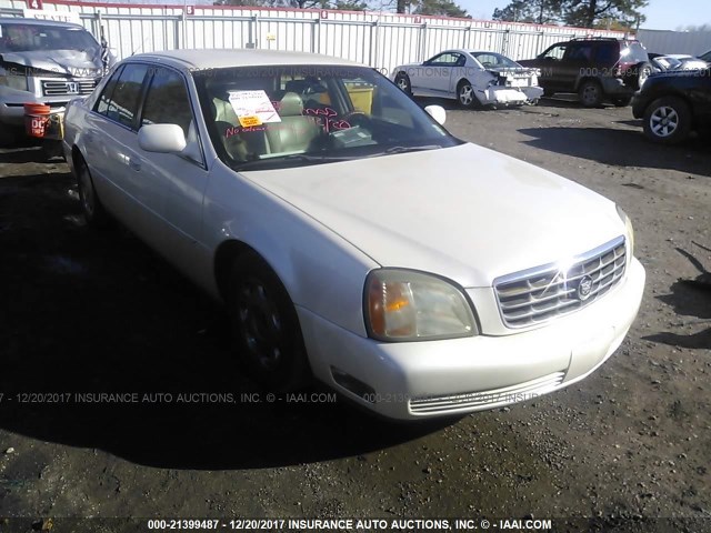 1G6KE57Y62U180800 - 2002 CADILLAC DEVILLE DHS CREAM photo 1