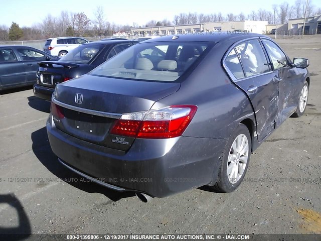 1HGCR3F97DA026588 - 2013 HONDA ACCORD TOURING GRAY photo 4