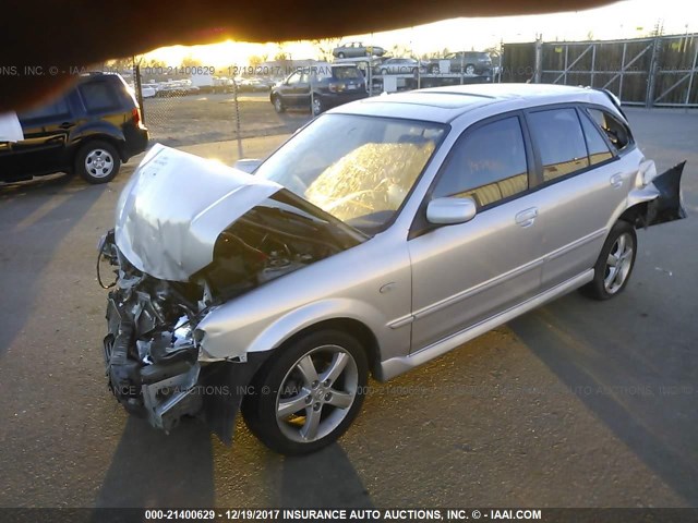 JM1BJ245331191564 - 2003 MAZDA PROTEGE PR5 SILVER photo 2