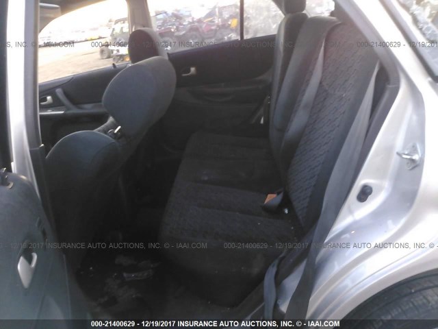 JM1BJ245331191564 - 2003 MAZDA PROTEGE PR5 SILVER photo 8