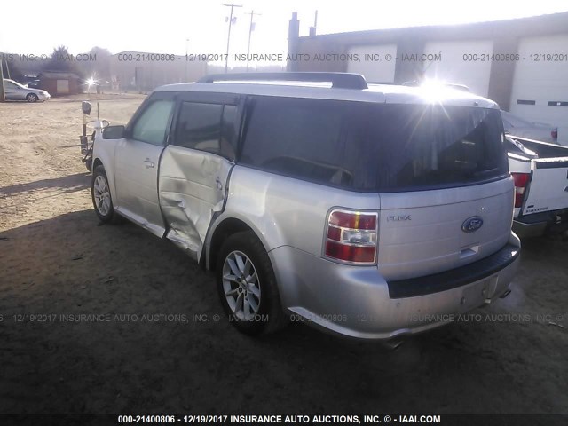 2FMGK5B82DBD03659 - 2013 FORD FLEX SE SILVER photo 3