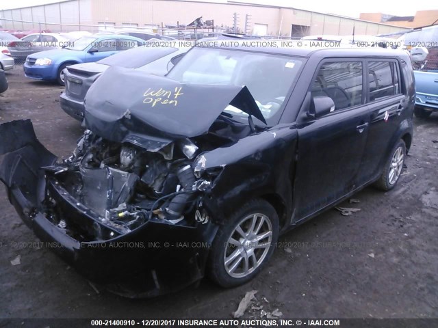 JTLKE50E991092482 - 2009 TOYOTA SCION XB BLACK photo 2