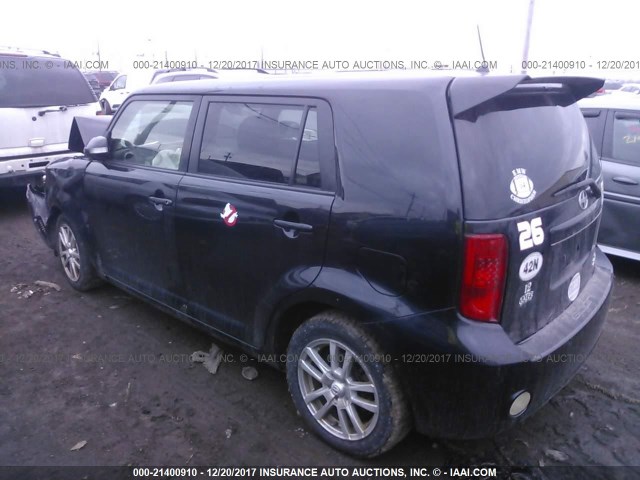 JTLKE50E991092482 - 2009 TOYOTA SCION XB BLACK photo 3