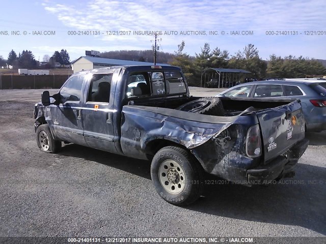 1FTSW21P66EB52388 - 2006 FORD F250 SUPER DUTY BLUE photo 3