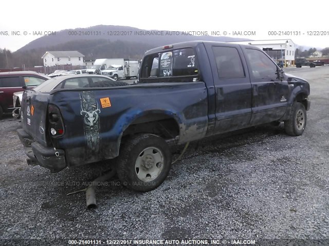 1FTSW21P66EB52388 - 2006 FORD F250 SUPER DUTY BLUE photo 4