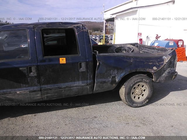 1FTSW21P66EB52388 - 2006 FORD F250 SUPER DUTY BLUE photo 6