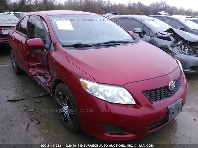 JTDBL40E699033824 - 2009 TOYOTA COROLLA LE/XLE RED photo 1
