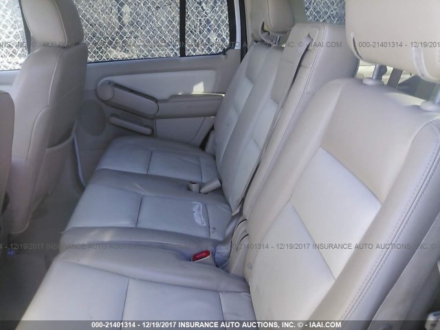 1FMEU74E56UB48747 - 2006 FORD EXPLORER EDDIE BAUER WHITE photo 8