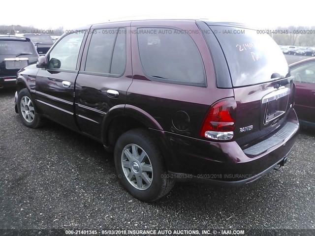 5GADT13S262284239 - 2006 BUICK RAINIER CXL MAROON photo 3