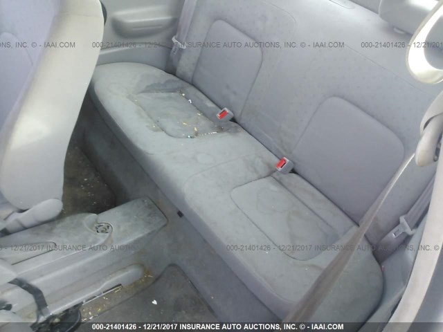 3VWBA21CXYM430828 - 2000 VOLKSWAGEN NEW BEETLE GL 银色 照片 8