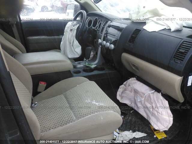 5TFUM5F12DX040564 - 2013 TOYOTA TUNDRA DOUBLE CAB SR5 GRAY photo 5