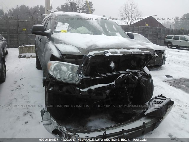 5TFUM5F12DX040564 - 2013 TOYOTA TUNDRA DOUBLE CAB SR5 GRAY photo 6