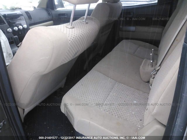 5TFUM5F12DX040564 - 2013 TOYOTA TUNDRA DOUBLE CAB SR5 GRAY photo 8