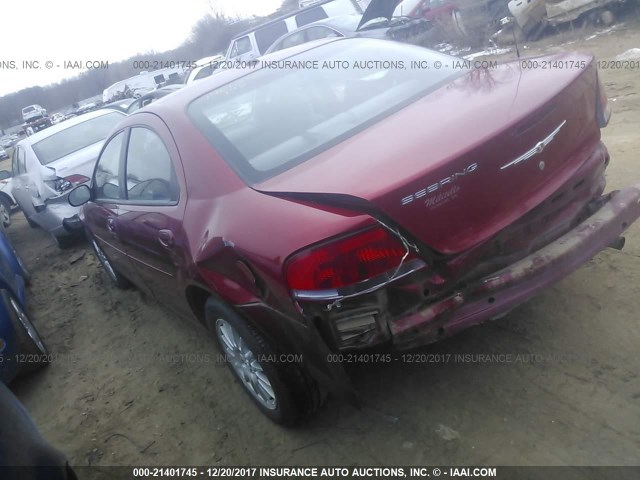 1C3EL46X86N189585 - 2006 CHRYSLER SEBRING RED photo 3