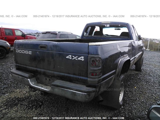 3B7KF23661G821930 - 2001 DODGE RAM 2500 BLUE photo 4