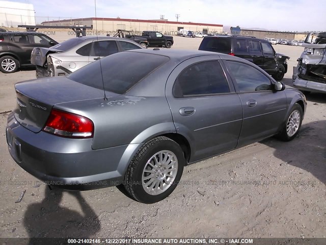 1C3EL56R86N173135 - 2006 CHRYSLER SEBRING TOURING TEAL photo 4